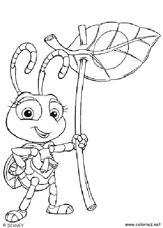 Coloriage de 1001 pattes à imprimer !