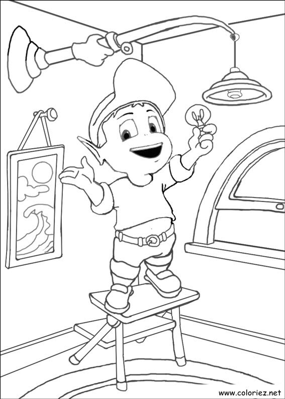 Coloriage de Adibou à imprimer !