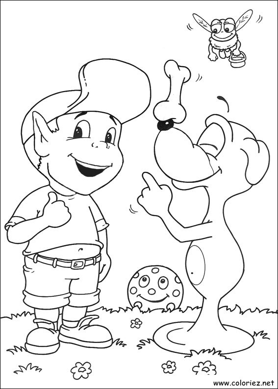 Coloriage de Adibou à imprimer !