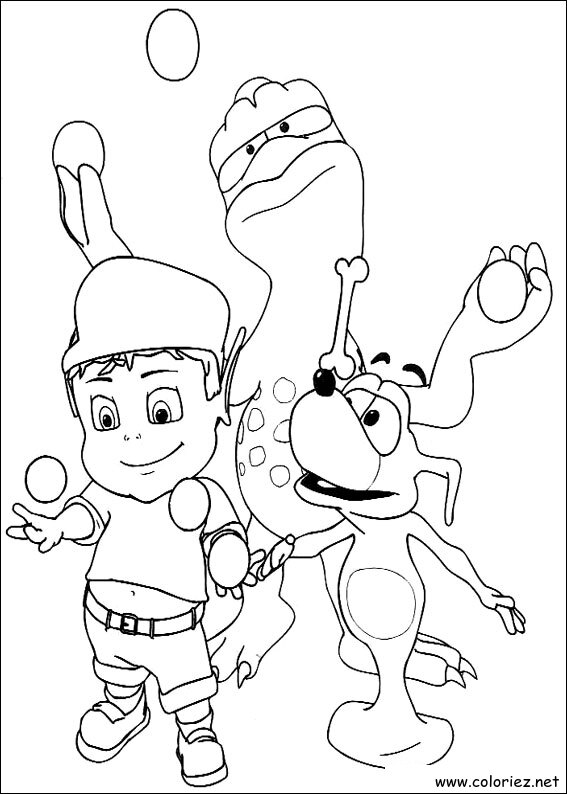 Coloriage de Adibou à imprimer !