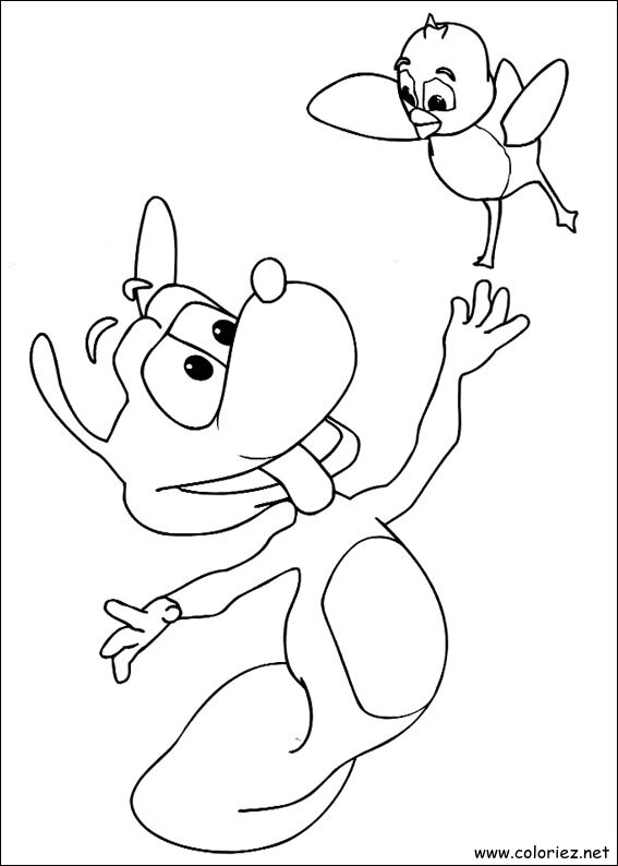 Coloriage de Adibou à imprimer !