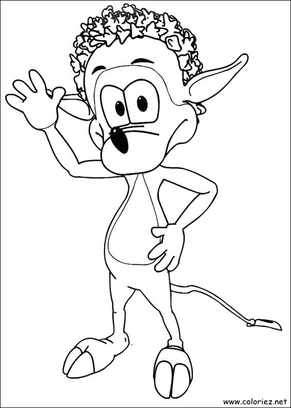 Coloriage de Adibou à imprimer !