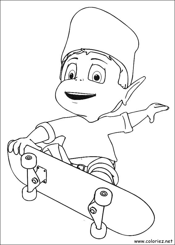 Coloriage de Adibou à imprimer !