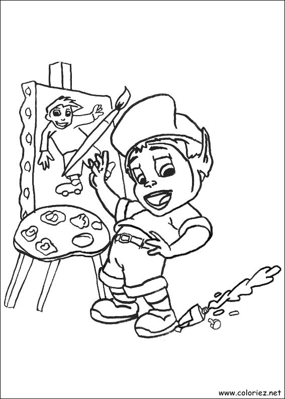 Coloriage de Adibou à imprimer !