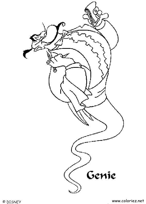 Coloriage de Aladdin à imprimer !