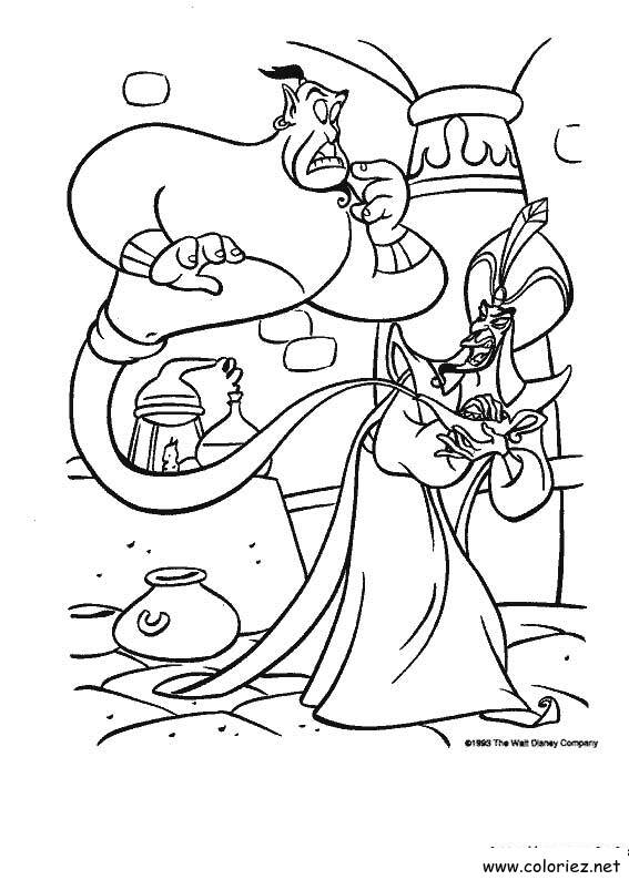 Coloriage de Aladdin à imprimer !