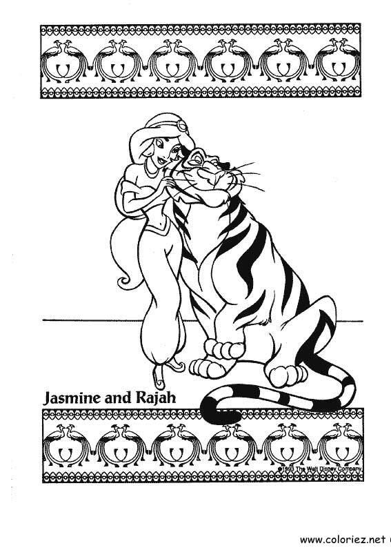 Coloriage de Aladdin à imprimer !