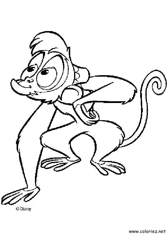 Coloriage de Aladdin à imprimer !