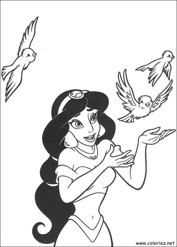 Coloriage de Aladdin à imprimer !