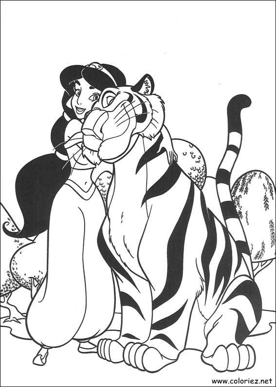 Coloriage de Aladdin à imprimer !