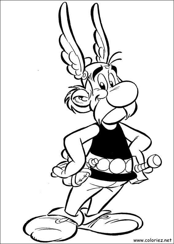 Coloriage de Astérix à imprimer