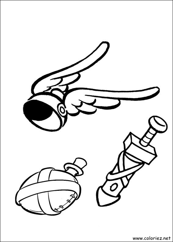 Coloriage de Astérix à imprimer