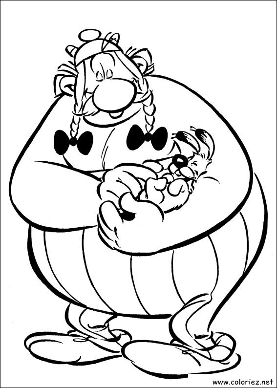 Coloriage de Astérix à imprimer