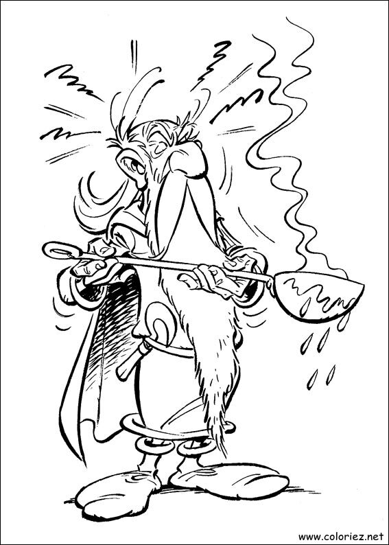 Coloriage de Astérix à imprimer