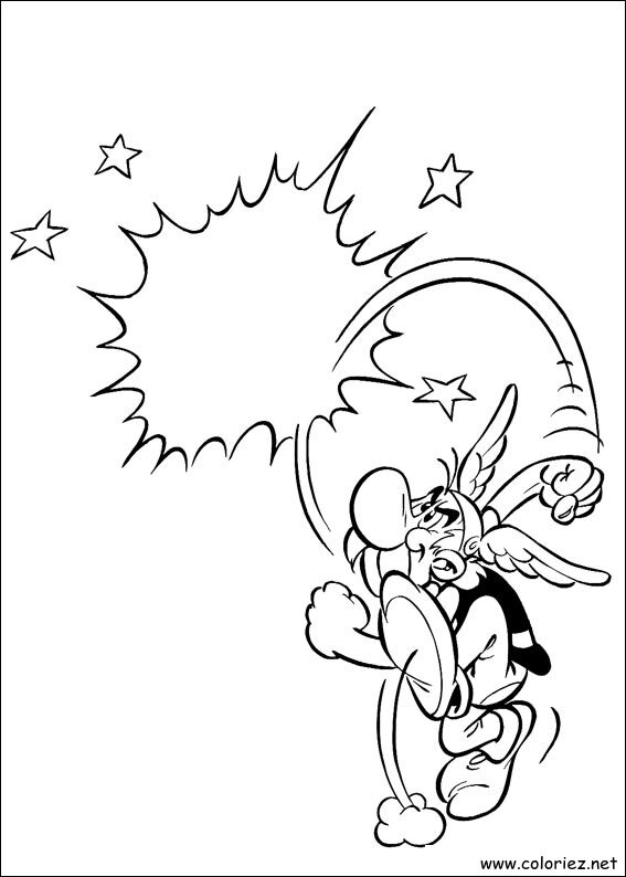 Coloriage de Astérix à imprimer