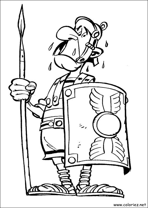 Coloriage de Astérix à imprimer