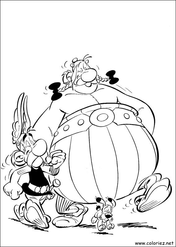 Coloriage de Astérix à imprimer