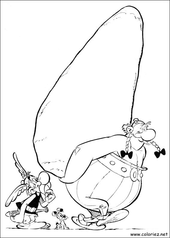 Coloriage de Astérix à imprimer