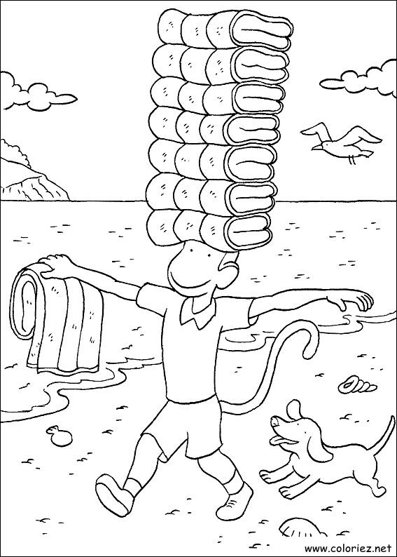 Coloriage de Babar à imprimer