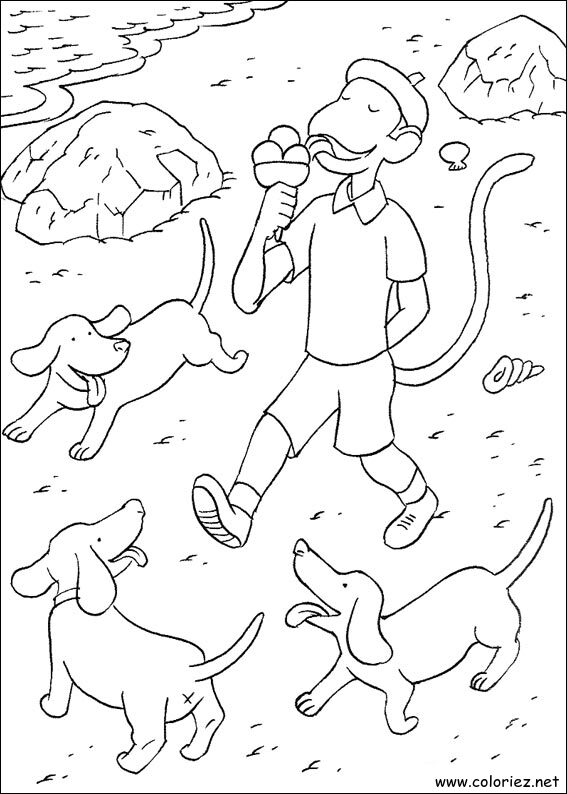Coloriage de Babar à imprimer