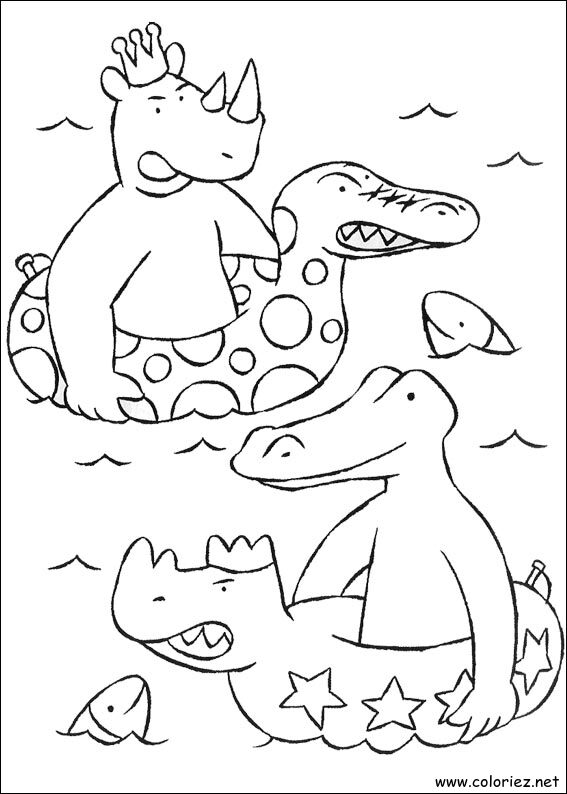 Coloriage de Babar à imprimer