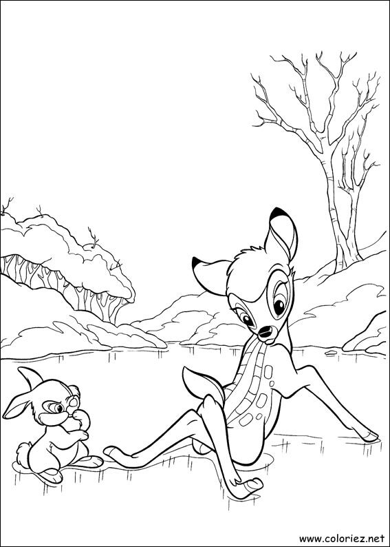 Coloriage de Bambi 2 à imprimer