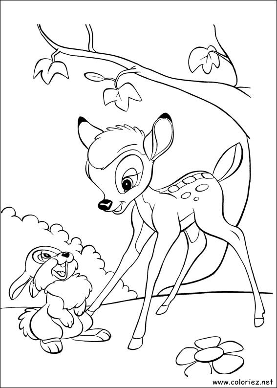 Coloriage de Bambi 2 à imprimer