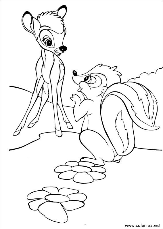Coloriage de Bambi 2 à imprimer