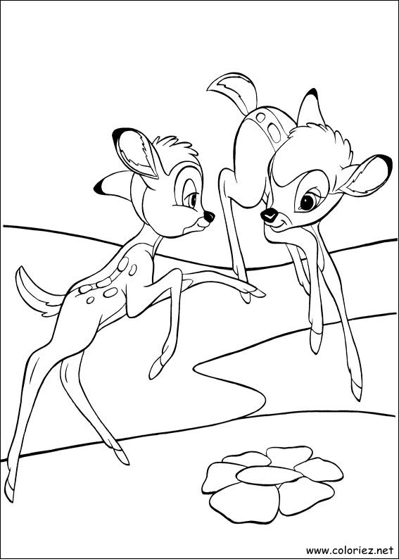 Coloriage de Bambi 2 à imprimer