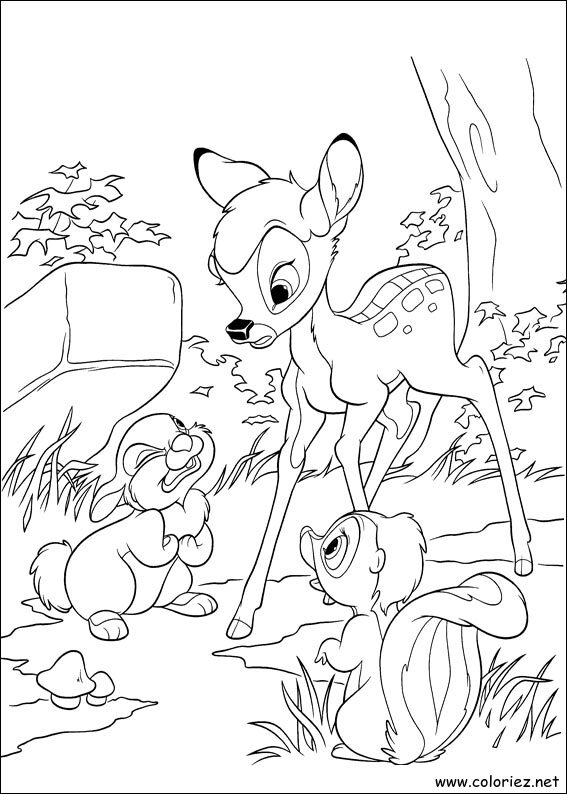 Coloriage de Bambi 2 à imprimer