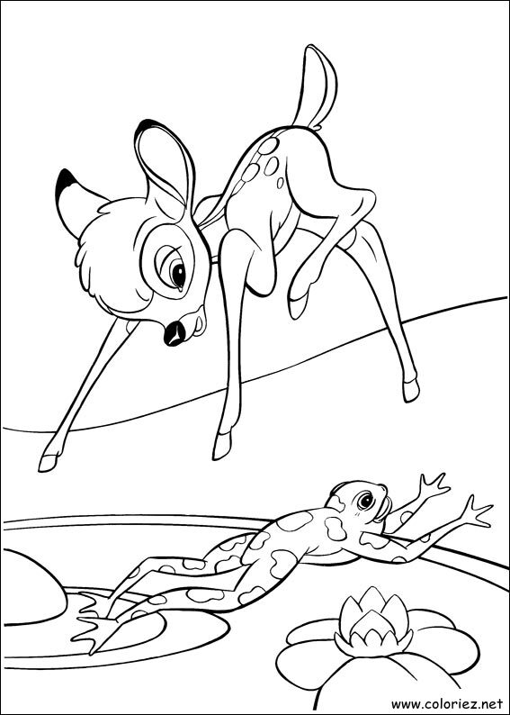 Coloriage de Bambi 2 à imprimer