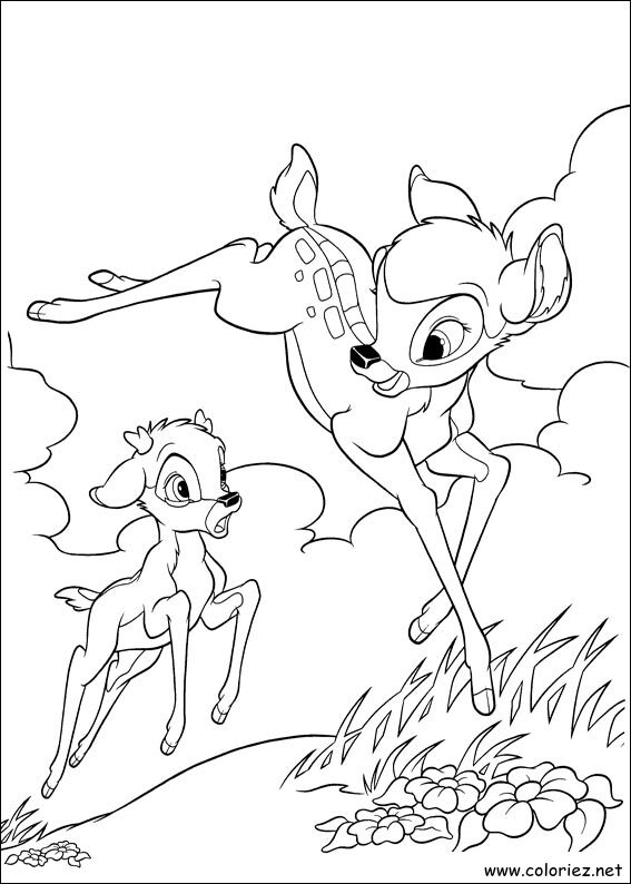 Coloriage de Bambi 2 à imprimer