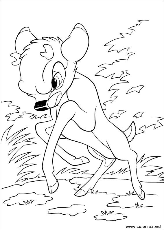 Coloriage de Bambi 2 à imprimer