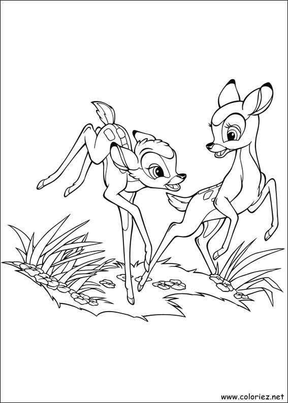 Coloriage de Bambi 2 à imprimer
