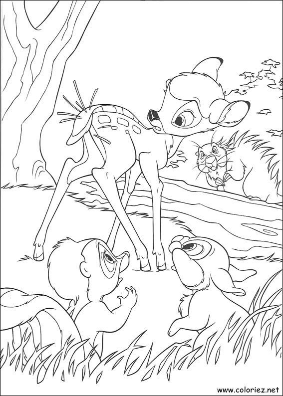 Coloriage de Bambi 2 à imprimer