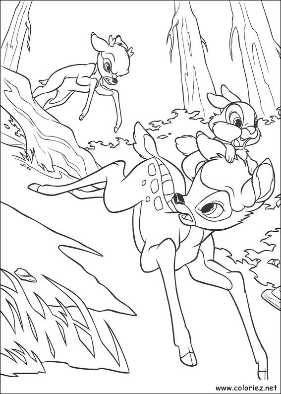 Coloriage de Bambi 2 à imprimer