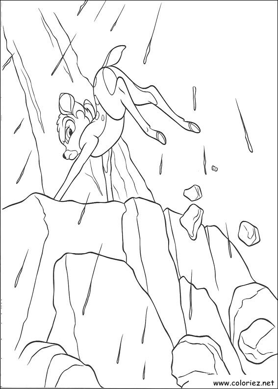 Coloriage de Bambi 2 à imprimer