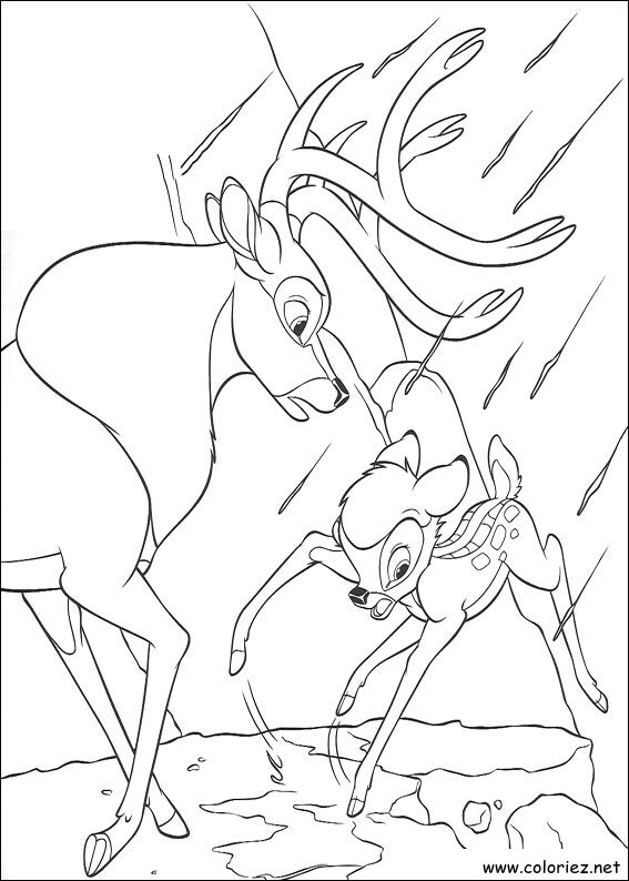 Coloriage de Bambi 2 à imprimer