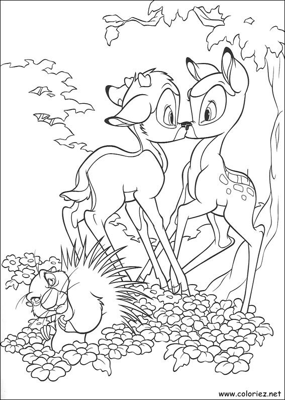 Coloriage de Bambi 2 à imprimer