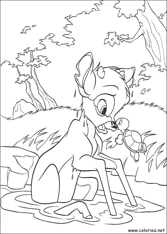 Coloriage de Bambi 2 à imprimer