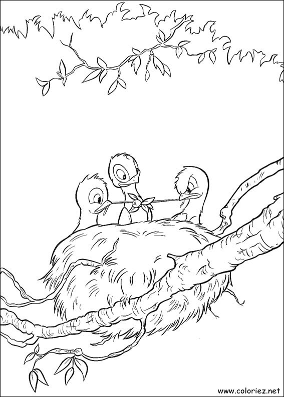 Coloriage de Bambi à imprimer