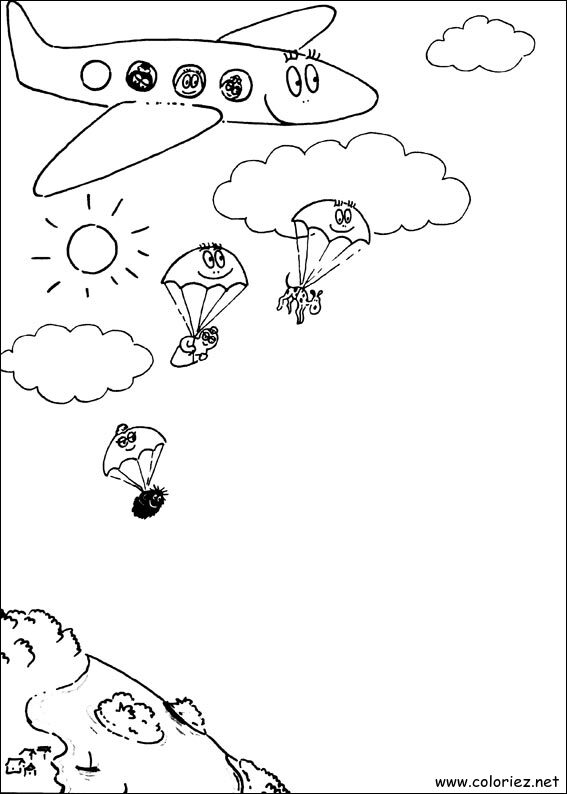 Coloriage de Barbapapa à imprimer