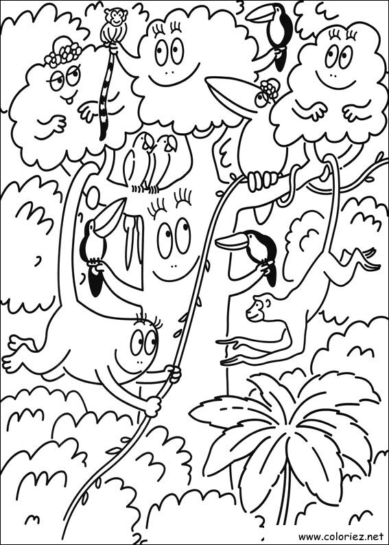 Coloriage de Barbapapa à imprimer