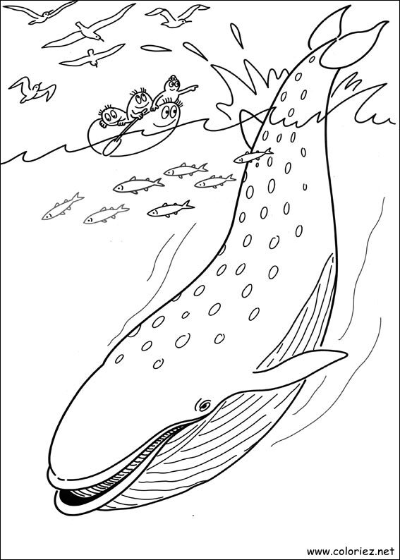 Coloriage de Barbapapa à imprimer