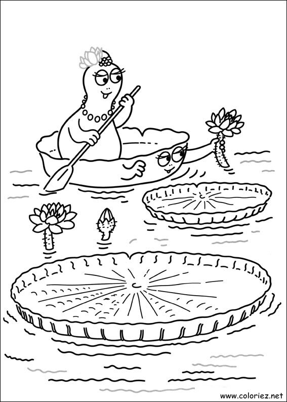 Coloriage de Barbapapa à imprimer
