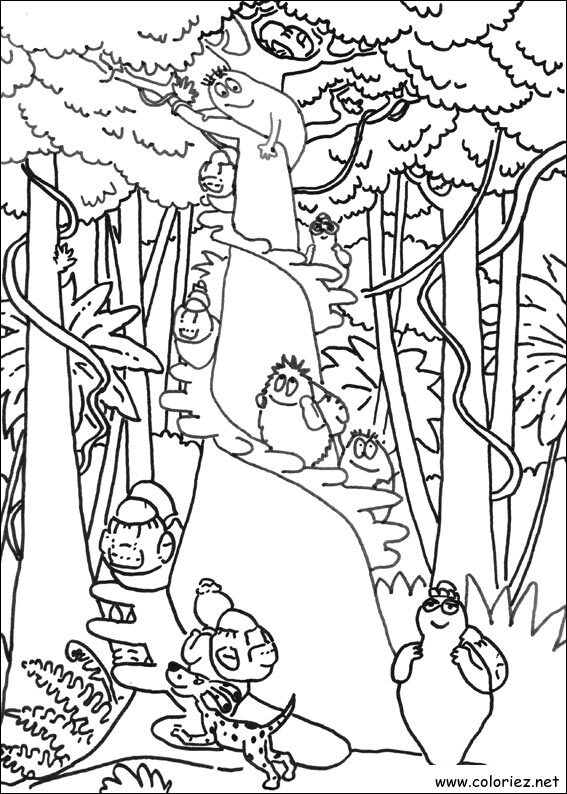 Coloriage de Barbapapa à imprimer