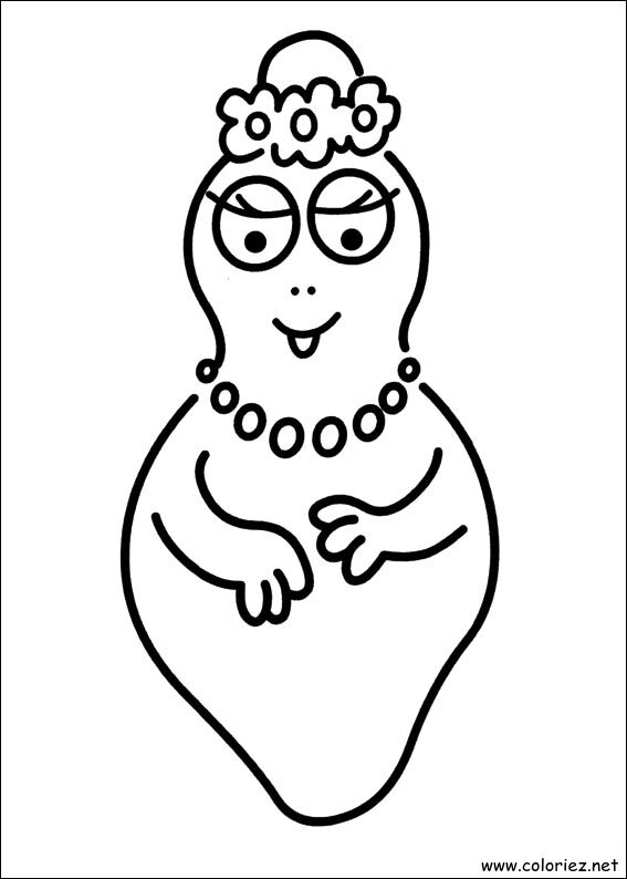 Coloriage de Barbapapa à imprimer