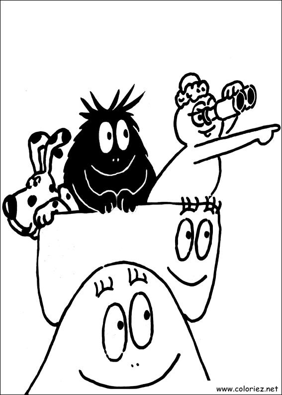 Coloriage de Barbapapa à imprimer
