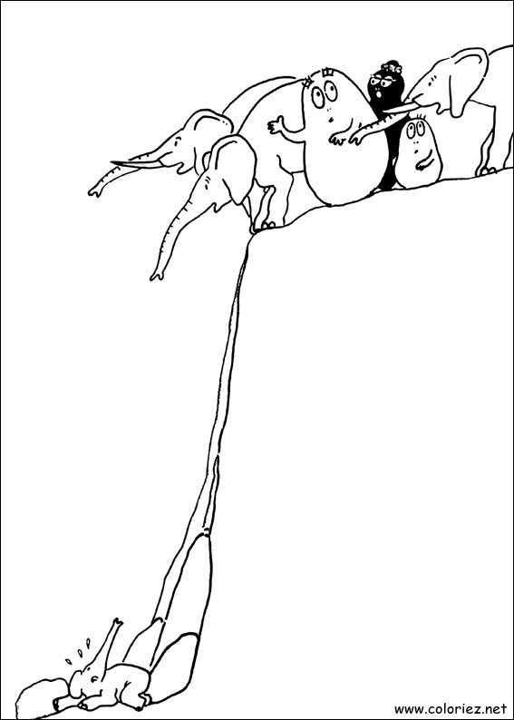Coloriage de Barbapapa à imprimer