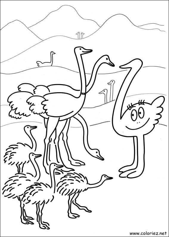 Coloriage de Barbapapa à imprimer